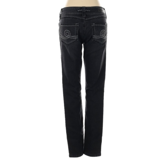 Seven 7 skinny leg Jeans 28 waist black fade wash casual women’s denim - Picture 1 of 8